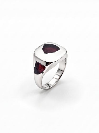 Cushion Ring Large - Silver