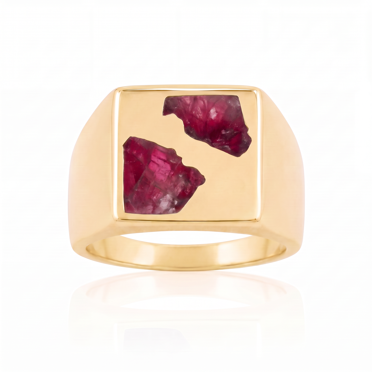 Box Ring Large - 9ct Gold