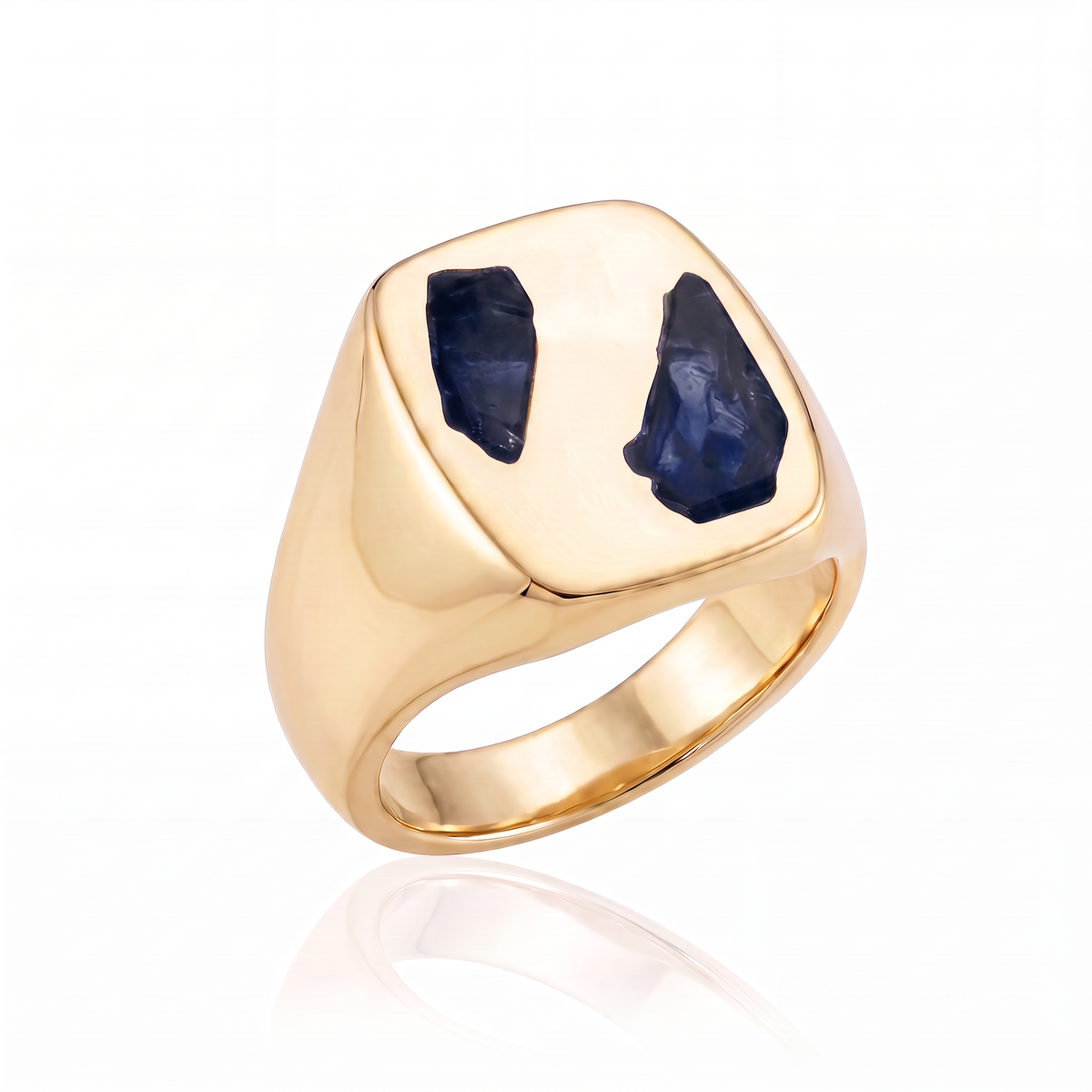 Cushion Ring Large - 9ct Gold