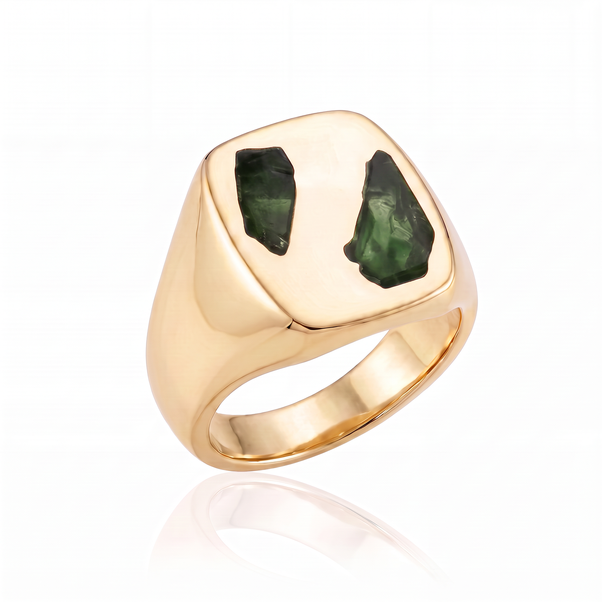 Cushion Ring Large - 9ct Gold