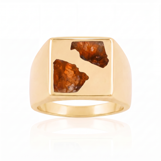 Box Ring Large - 9ct Gold