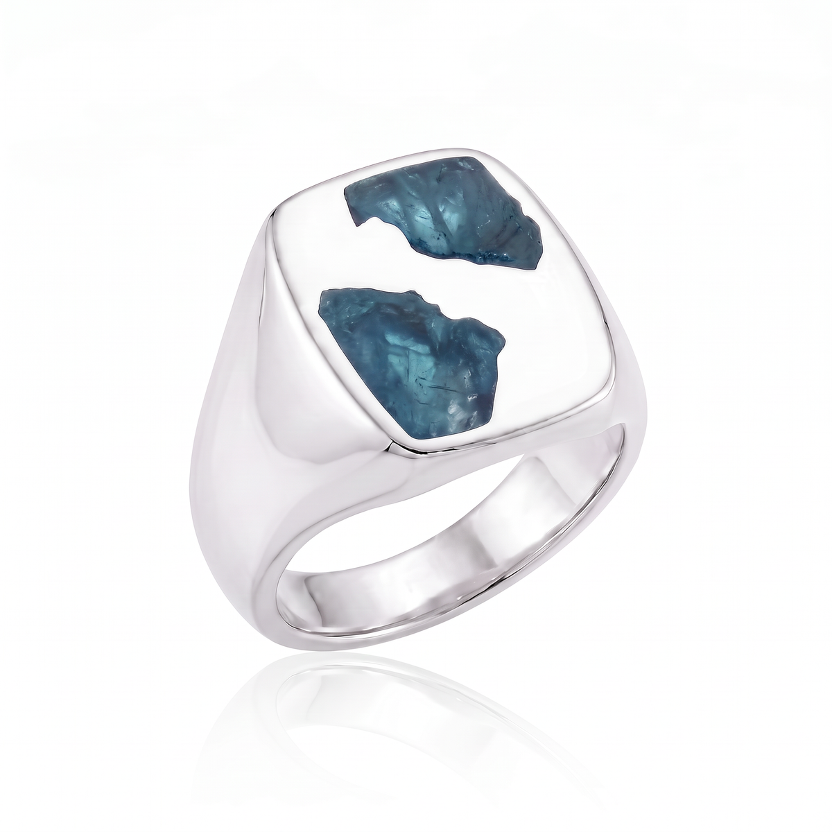 Cushion Ring Large - Silver