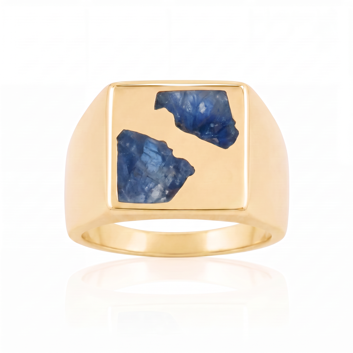 Box Ring Large - 9ct Gold