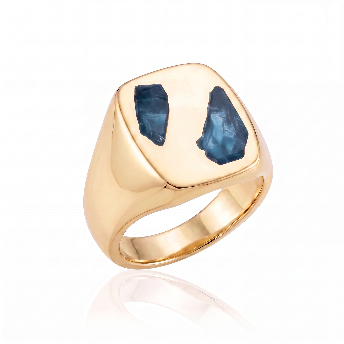 Cushion Ring Large - 9ct Gold