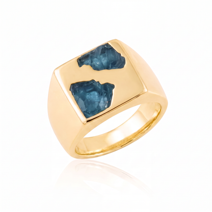 Box Ring Large - 9ct Gold