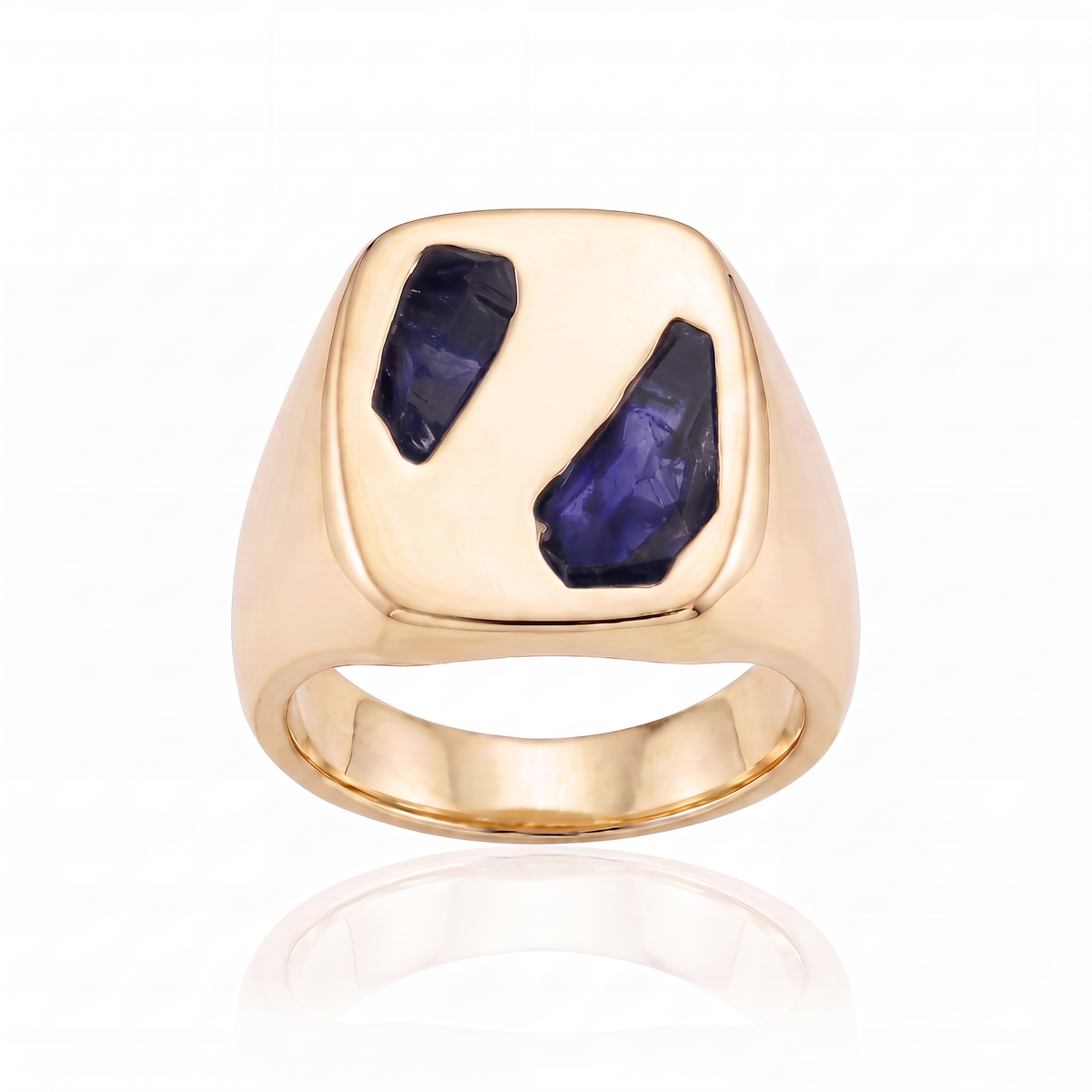 Cushion Ring Large - 9ct Gold