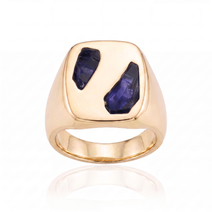Cushion Ring Large - 9ct Gold
