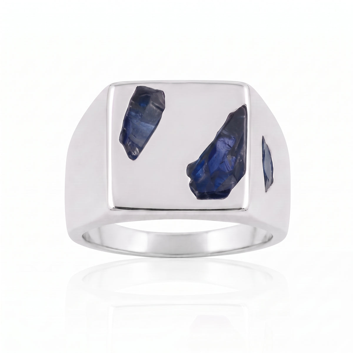 Box Ring Large - Silver