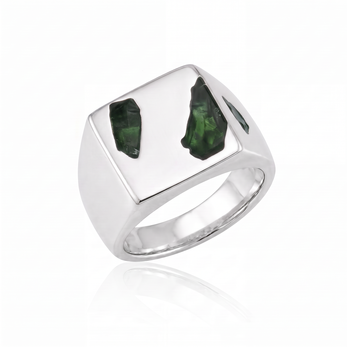 Box Ring Large - Silver