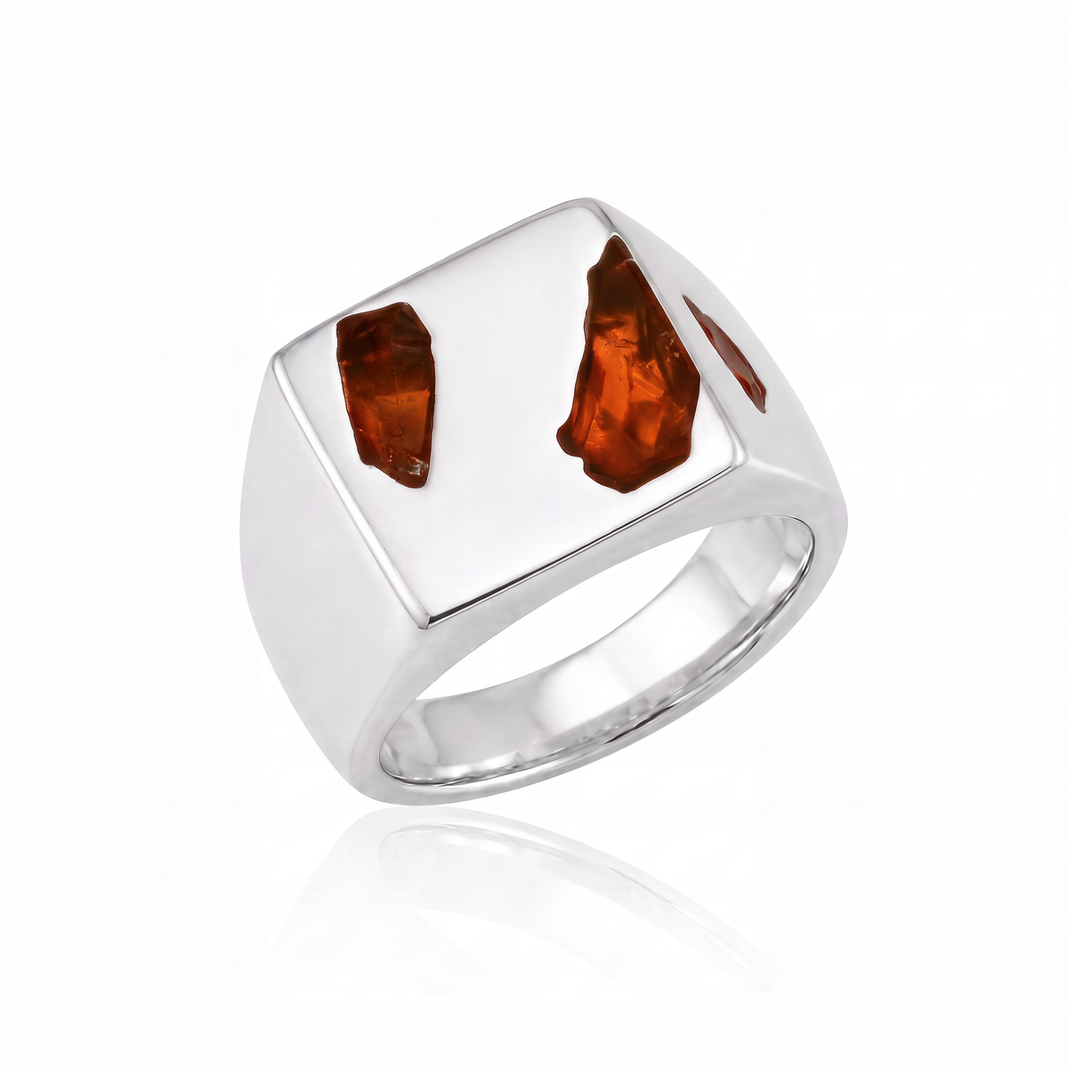Box Ring Large - Silver