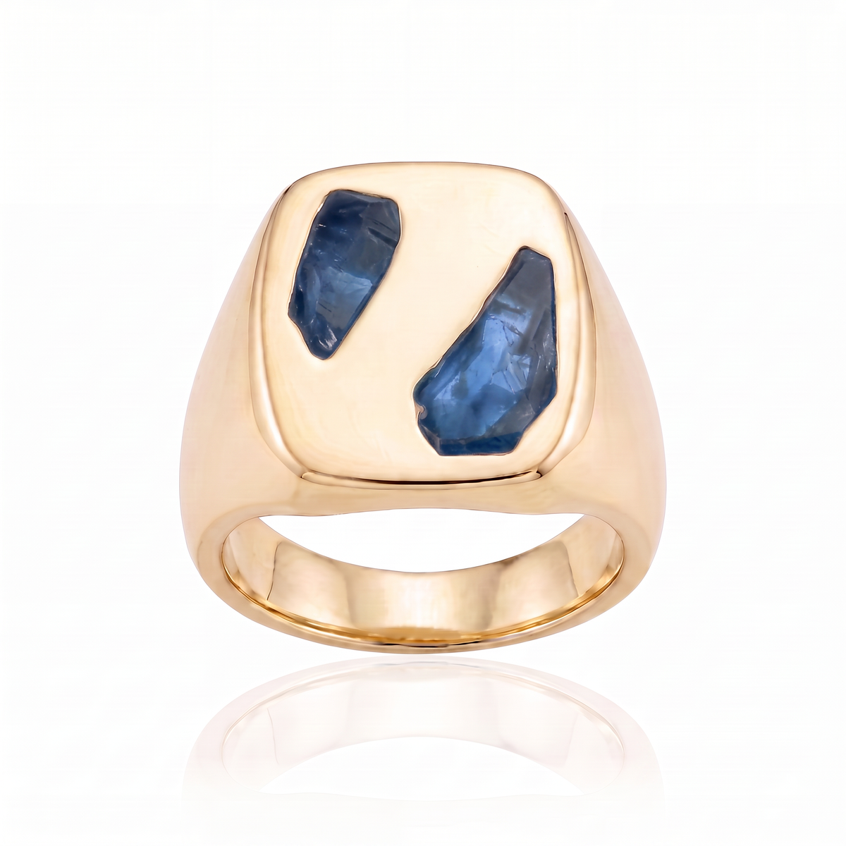 Cushion Ring Large - 9ct Gold