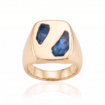 Cushion Ring Large - 9ct Gold