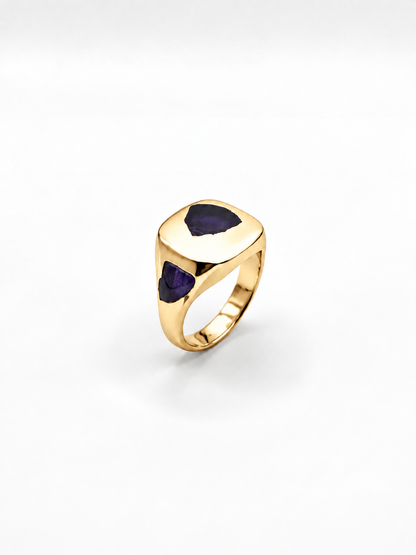 Cushion Ring Large - 9ct Gold