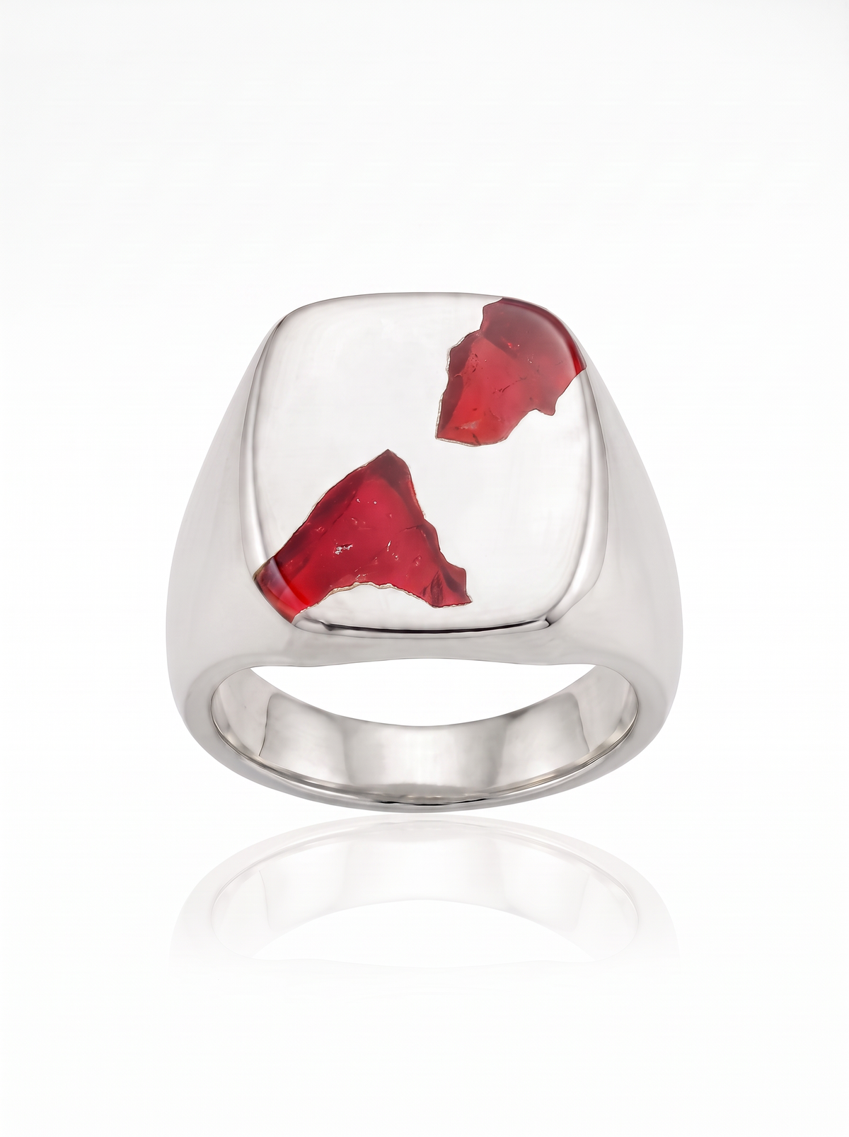 Cushion Ring Large - Silver