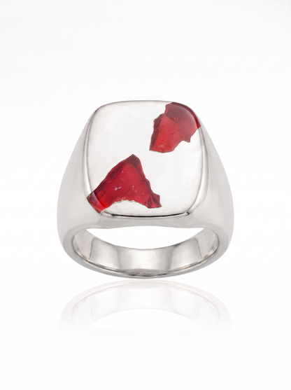 Cushion Ring Large - Silver