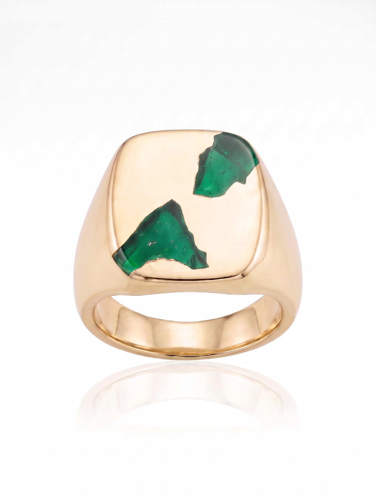 Cushion Ring Large - 9ct Gold
