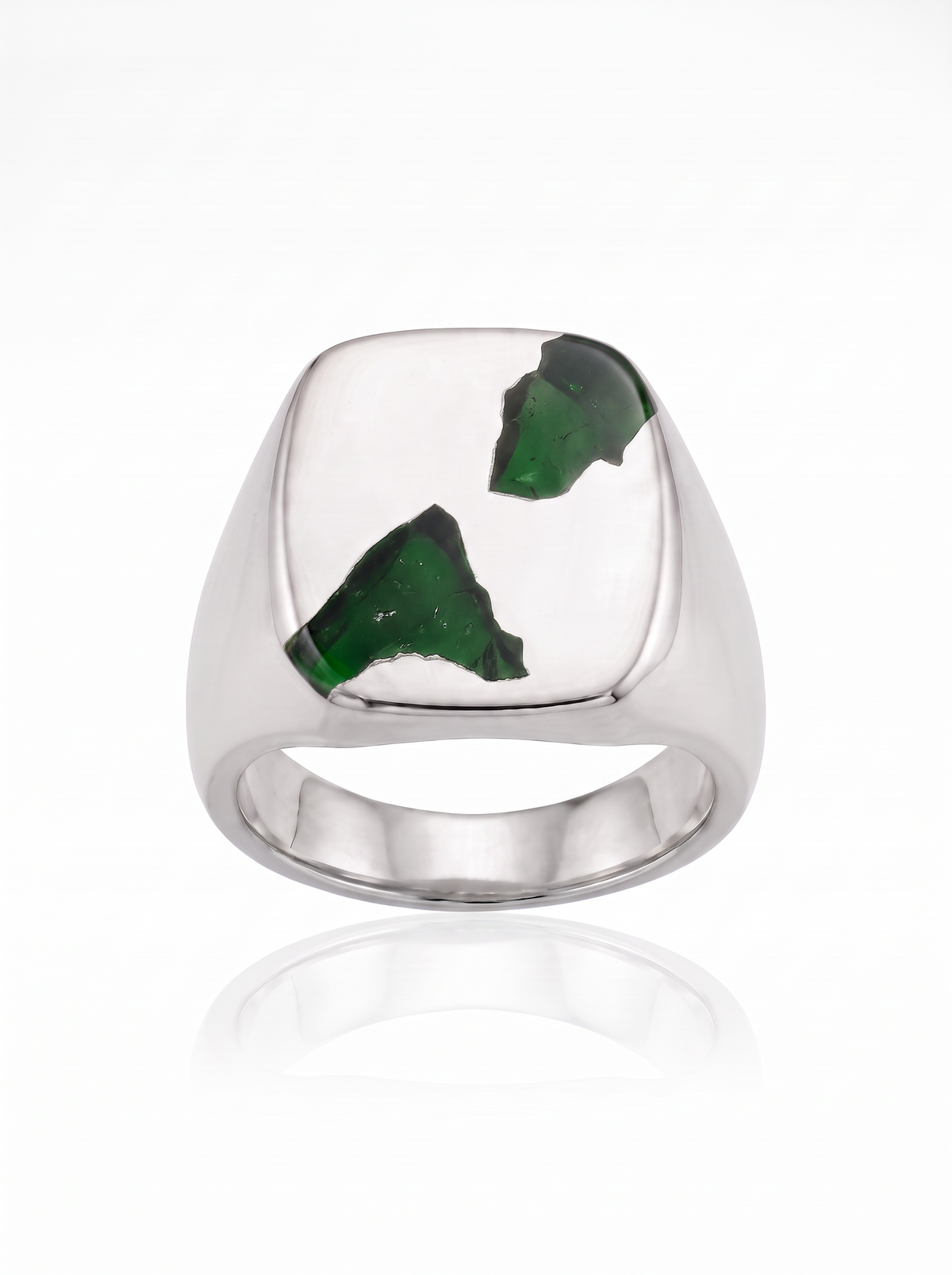 Cushion Ring Large - Silver