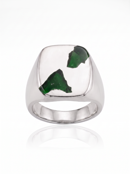 Cushion Ring Large - Silver