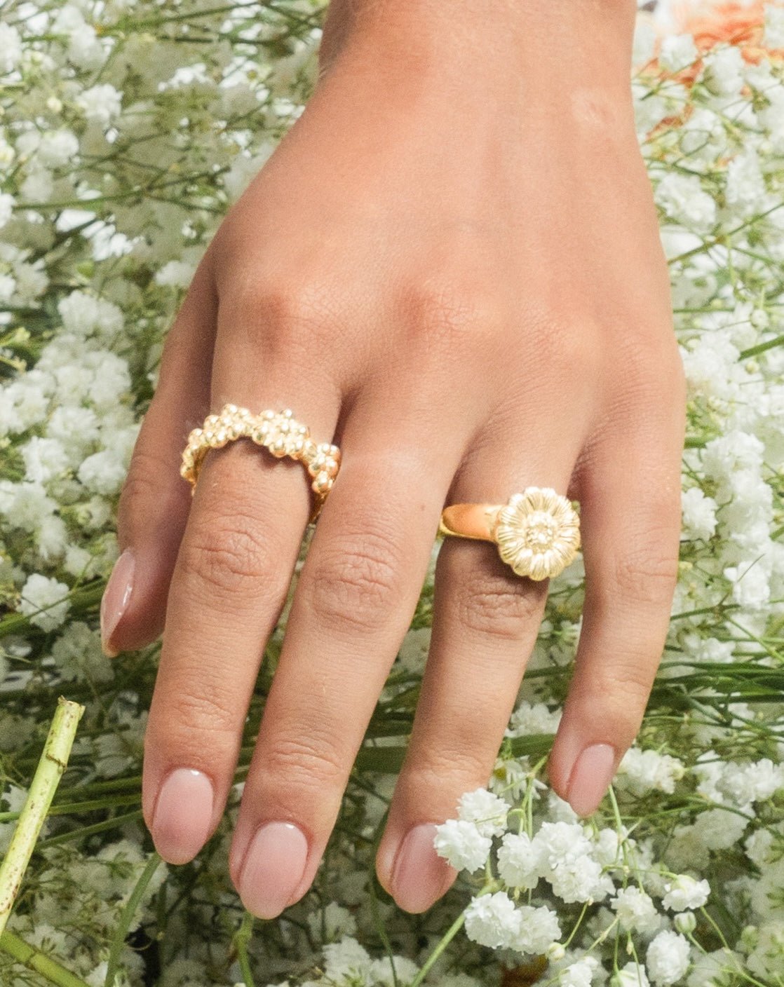 Oxeye Daisy Ring - Gold - Saint Davis