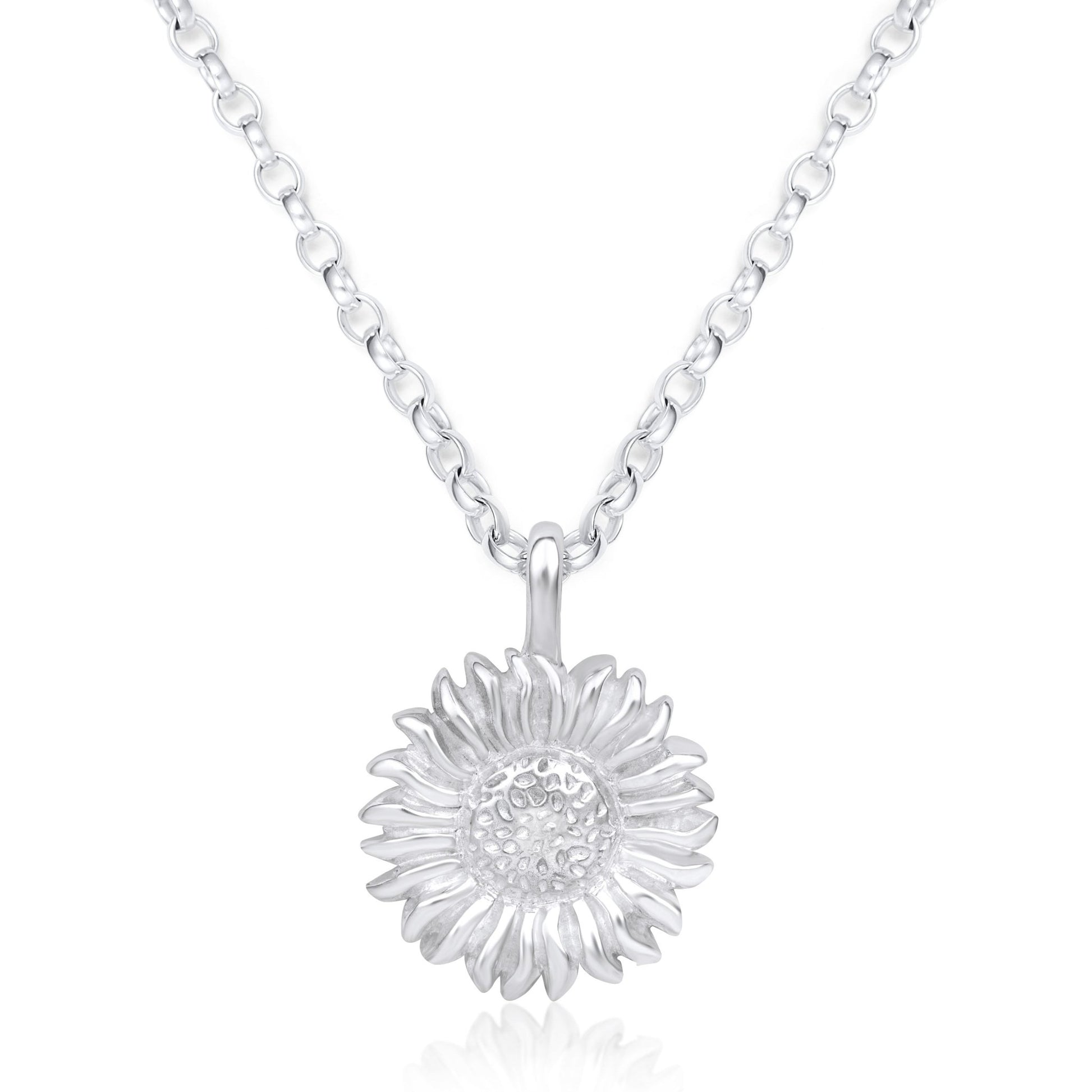 Sunflower Necklace - Silver - Saint Davis